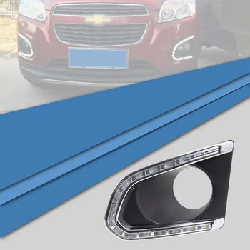 Ownsun Nauja Atnaujintą LED Dieniniai Žibintai DRL Su Juoda Rūko žibinto Dangtelis Chevrolet TRAX-2016 m.