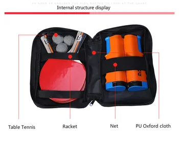 Oxford medžiaga juoda, stalo teniso raketės padengti maišelį aikštėje raketės rinkiniai-aukštos kokybės, tiekimo pingpong gpgb maišelį covor