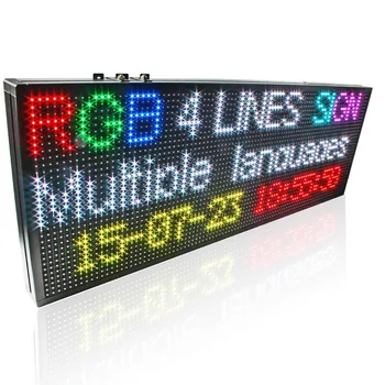 P10 Full SMD 32 * 64 pikselių LED Ekranas, lenta / digital rašyti parduotuvė LED Reklamos prisijungti