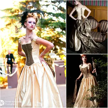 Pagal užsakymą madeR-731 Senovinių Kostiumų, 1860 m pilietinio Karo Pietų Belle Kamuolys vestuvių Suknelė/Gothic Lolita Dress Viktorijos suknelės