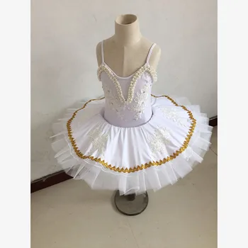 Pagal Užsakymą Pagaminti Balti Karoliukai Baleto Suknelė,Mergina Baltas Gulbių Ežeras Baleto Šokių Drabužiai Vaikams Dancewear Moterų Baleto Tutus