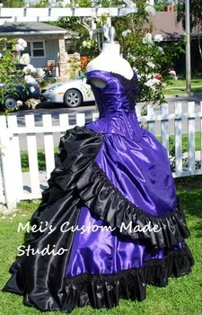 Pagal užsakymą Pagaminti Claudia tai Gotikos Viktorijos Suknelė Užsakymą Interviu su Vampyrų Arbatos Etape Suknelė/Masquerade Kostiumas