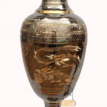 Pakistanas Pakistanas, meno ir amatų, importo bronzinė vaza bronzos 1m auksas varis vaza