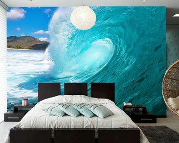 Papel de parede Bangos Vandens Vandenynas Gamtos foto tapetai,restoranas kambarį TV, sofa sienos miegamajame viešbučio kambarį custom freskomis
