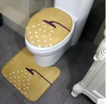 Paprasta, Europos stiliaus vonios kambarys, tualetas kilimėliai u-formos kilimėliai vonios kambarys, vonia, tualeto kilimėlis sugeriantys kilimėliai skalbti mašinoje