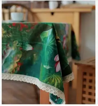 Paprasta mados, stiliaus pradininkas spalvos kvadratą staltiesės medvilnės skalbiniai meno miltai staltiesė