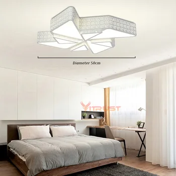 Paprastas Dizainas LED lubų lempos paviršius sumontuotas led lubų šviesos flush mount lubų Apšvietimo šviestuvas, Skersmuo 50CM AC110-240V