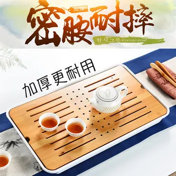 Paprastas mini arbatos stalo Japonijos bambuko arbatos dėklas Namų Kinijos Keramikos Kung Fu arbatos rinkinys, Paprastas Patvarus Arbatos Priedai