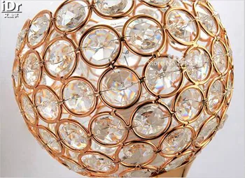 Paprastas modernus aukso K9led kristalų lempos, naktiniai staleliai, lempa, miegamojo lempa kambarį žibintai Kūrybos Apšvietimas, Sieniniai Šviestuvai OLU-0035