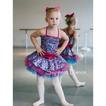 Parama-Šokių Camisole Blizgančiais Baleto Tutu Suknelė Vaikų, Suaugusiųjų Šokių Kostiumas C226