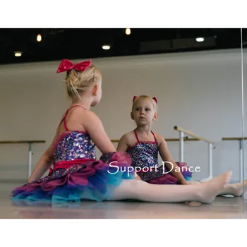 Parama-Šokių Camisole Blizgančiais Baleto Tutu Suknelė Vaikų, Suaugusiųjų Šokių Kostiumas C226
