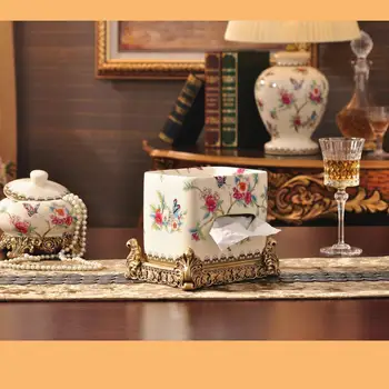 Pardavimai Europos Namų Dekoravimo kūrybinės keramikos daugiafunkcinis audinių box box keramikos amatai vestuvių dekoravimas