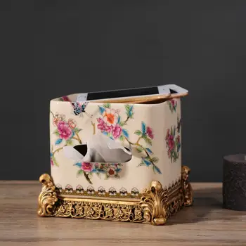 Pardavimai Europos Namų Dekoravimo kūrybinės keramikos daugiafunkcinis audinių box box keramikos amatai vestuvių dekoravimas