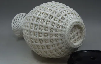 Parengti Kinijos Apdailos rankų darbas Raižyti ažūrinės figūrinių Dehua Balto Porceliano Vaza