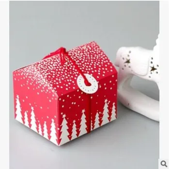 PASAYIONE Kūrybos Namų Formos Canddy Dėžės Cupcake Konteineriai Kalėdų Popieriaus Dovanų Dėžutėje Tiekimo Saldainių, Sausainių Pūsti Paketas