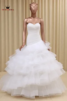 Pasirinktinis Dydis Kamuolys Suknelė Brangioji Pynimas Elegantiškas Ilgas Vestuvių Suknelės, Vestuvių Vestuvių Suknelės 2018 Naujas Vestido De Noiva WD95
