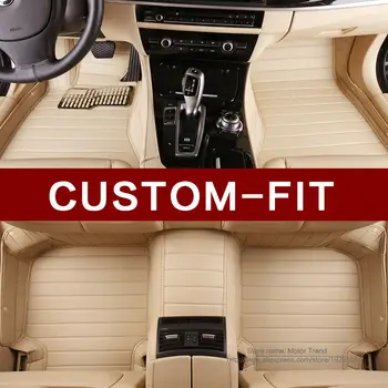 Pasirinktinis tilptų automobilio grindų kilimėliai Lincoln MKT MKX MKC 3D automobilių stilius sunkiųjų visi oro apsaugos kiliminė danga, grindų įdėklai