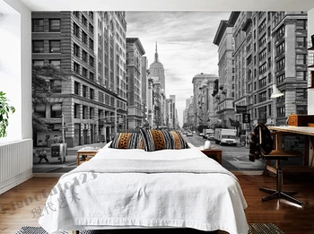 Pasirinktinius nuotraukų foną, New York Wall Street kambarį, TV foną, sienos vandeniui papel de parede