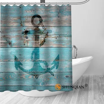 Pasirinktinį medienos ir inkaro Vonios Užuolaidų Audinys, Moderni Dušo Užuolaidos vonios kambarys gražus Užuolaidos Vonios dekoras