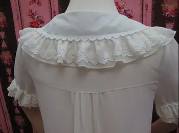 Pavasarį, vasarą, Lolita Palaidinė lėlės, atnešė naują šifono suknelė nėrinių laisvi marškinėliai su trumpomis rankovėmis