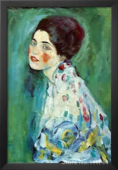 Paveikslai Gustav Klimt Portrait of a Lady Ranka tapyta drobė meno Aukštos kokybės
