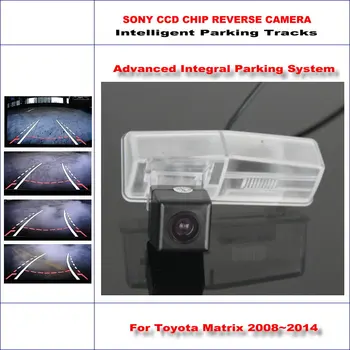 Pažangi Stovėjimo Dainos Galinio vaizdo Kamera Toyota Matrica 2008~Atsarginės Atvirkštinio / NTSC RCA AUX HD 