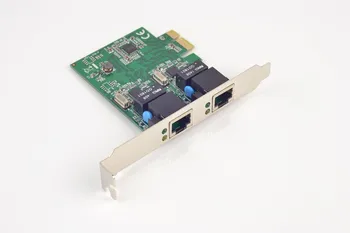PCI-E X1 Dual Port 1000Mb Gigabit Ethernet NIC Kortelės Chipset už 