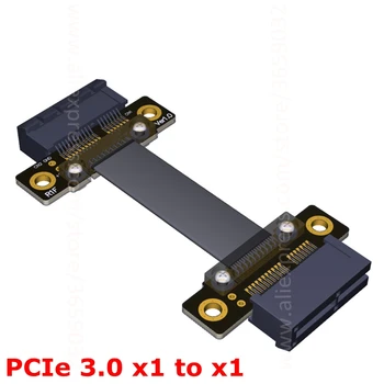 PCIe 3.0 x1 kad x1 Moteris Female kabelio EPI Ekranas 8G/bps PCI-E 1x Moterų Riser Card Extender Juostelės Kabelis VDA