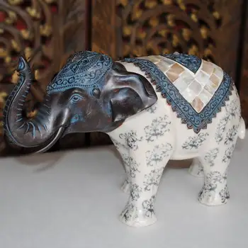 Pietryčių Azijos stiliaus derva, amatų, verslo dovanos, namų aksesuarai viešbutis papuošalai kambarį apdaila dramblys papuošalai