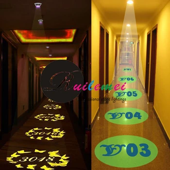 Pigūs 10W LED Lubų Montuojamas Gobo Projekcija Projecteur Logotipas Reklamos Užsakymą Reklamos Projektoriaus Šviesos