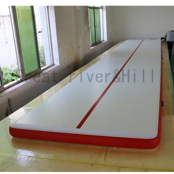 Pigūs pripučiami oro gimnastikos kilimėlis akrobatikos sporto oro bėgių plūduriuojantis kilimėlis vandens 16,4 ft su nemokama siurblys 5m x 1,5 m pardavimui
