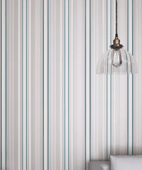 Pilka Verticall Aksomo Juostelės, Flocking Tapetai Tekstilės Wallcovering Miegamasis