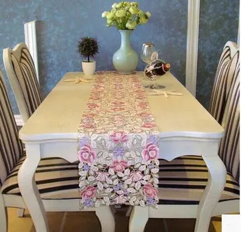Pilnas pastoracinė medžiaga siuvinėjimui darbo stalo servetėlių audinio staltiesė tuščiaviduriai Europos stiliaus valgomasis stalas su staltiesė dangtis