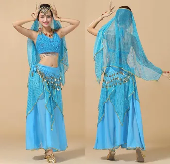 Pilvo Šokio Kostiumai Bolivudas Kostiumas Indijos Suknelė Garsiausių Suknelė Moterims Šokių Rinkinys