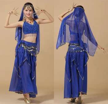 Pilvo Šokio Kostiumai Bolivudas Kostiumas Indijos Suknelė Garsiausių Suknelė Moterims Šokių Rinkinys