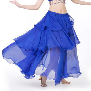 Pilvo šokio Sluoksniuotas sijonas indijos šokių Tortas sijonas drabužių garsiausių sijonas 1pc sijonas, 12 spalvų