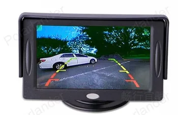 Ping 4,3 Colių Galinio vaizdo Monitorius TFT LCD Ekranas + 7 infraraudonųjų SPINDULIŲ Naktinio Matymo Kamera +Video Siųstuvas & Imtuvas Rinkinyje