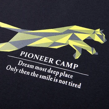 Pioneer stovykla naujas vasaros stiliaus trumpomis rankovėmis t shirt mens prekės ženklo drabužių pinted tshirts vyrų medvilnė kokybės marškinėlius ADT801252