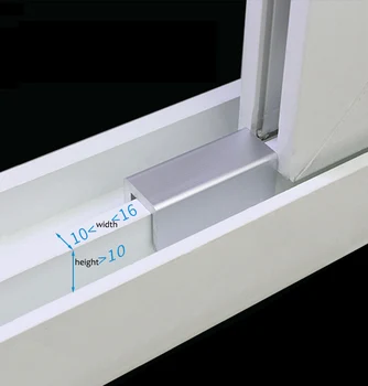 Plastikiniai plieno lango fiksatorius Anti-theft atskaitą saugumo grandinės sagtimi viešbutis namų vaikų stumdomosios durys varžtas užraktas DIY aparatūros dalis