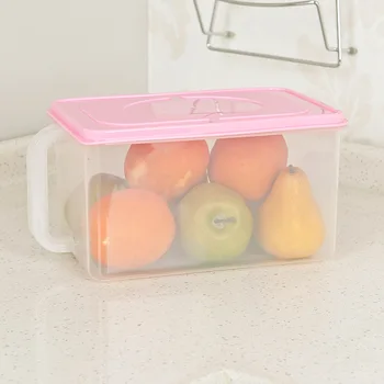 Plastikinių Maisto Produktų Laikymo Dėžutės, Spintos, Šaldytuvas Kūrybos Didina Vienu Rankena Virtuvės Plastikinį Baką Saugojimo Dėžutė