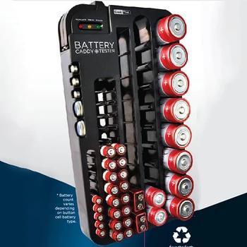 Plastiko Baterijos Laikymo Dėžutė AA/AAA/9V/AG/CR išimti Baterijų Testeris Konteinerių Atveju Organizatorius Turėtojas 72pcs
