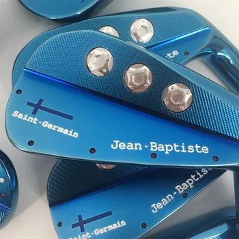 Playwell 2018 m. Jean Baptiste Saint Germain ašmenys mėlyna spalva golfo geležies kalimo galva anglies plieno CNC geležies, medienos, geležies