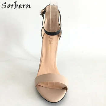 Plus Size Sorbern Moterų Sandalai, Batai Dirželio Sagtis Smailiais Kulnais Pigūs Sandalia Feminina 2017 Zapatos Mujer Seksualus Šalies Bateliai