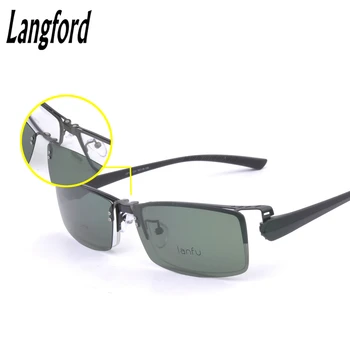 Poliarizuoti įrašą akinių rėmeliai vyrų optiniai stiklai pusė akinius, akinių rėmelių dizaino verslo objektyvo rėmas trumparegystė 6026