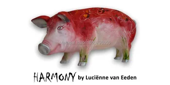 Polyresin Meno Kiaulių Kolekcines, kiaulės Meno kiaulių skulptūrų 