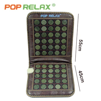 POP RELAX Korėja jade sėdynės čiužinys 110V masažo pagalvėlė trinkelėmis, fizioterapija toli infraraudonųjų spindulių elektriniai šildymo sveikatos akmens sėdi kilimėlis