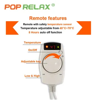 POP RELAX Korėja jade sėdynės čiužinys 110V masažo pagalvėlė trinkelėmis, fizioterapija toli infraraudonųjų spindulių elektriniai šildymo sveikatos akmens sėdi kilimėlis