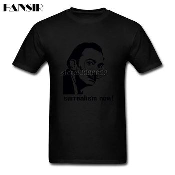 Popular Salvador Dali T-shirt Mens Short Sleeve Crewneck Cotton Men T Shirt Camisa Masculina 3XL