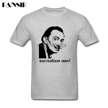 Popular Salvador Dali T-shirt Mens Short Sleeve Crewneck Cotton Men T Shirt Camisa Masculina 3XL