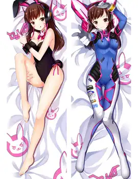 Populiarus šaudymo žaidimas anime Personažai sexy girl d.va & widowmaker OW pagalvę padengti kūno Užvalkalas